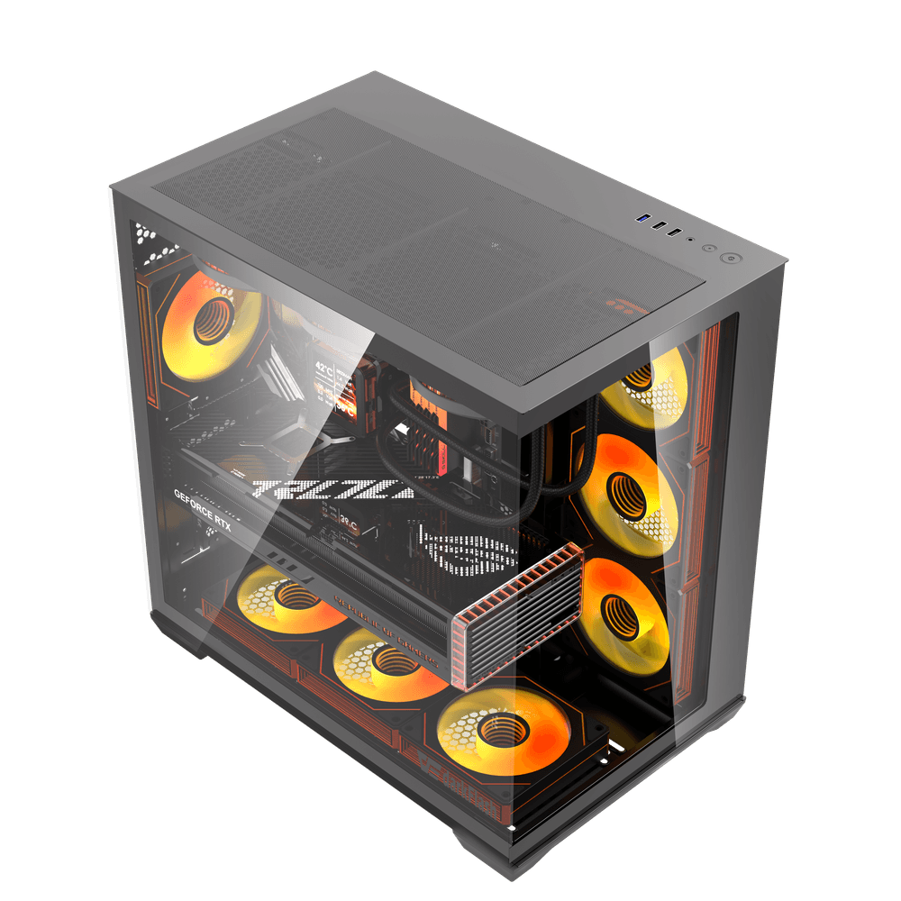PC GAMING BLD AMD RYZEN 7 7800X3D GEFORCE RTX 5070 12GB 32GB DDR5 2TB SSD M2 DARKFLASH CASE X280 850W