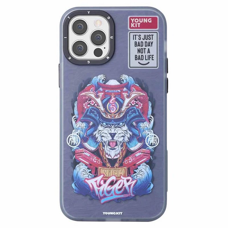 COVER PER IPHONE 12 PRO MAX YOUNGKIT INDIAN TIGER GC004 GRAY