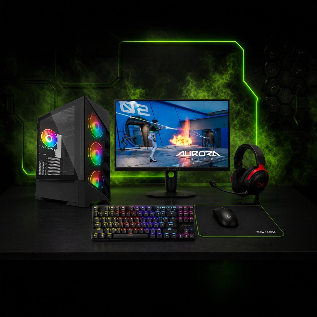 VICTORY BUNDLE 4 PC GAMING BLD AMD RYZEN 5 7500X3D GEFORCE RTX5060 8GB 16GB/512GB DDR5 SSD M.2