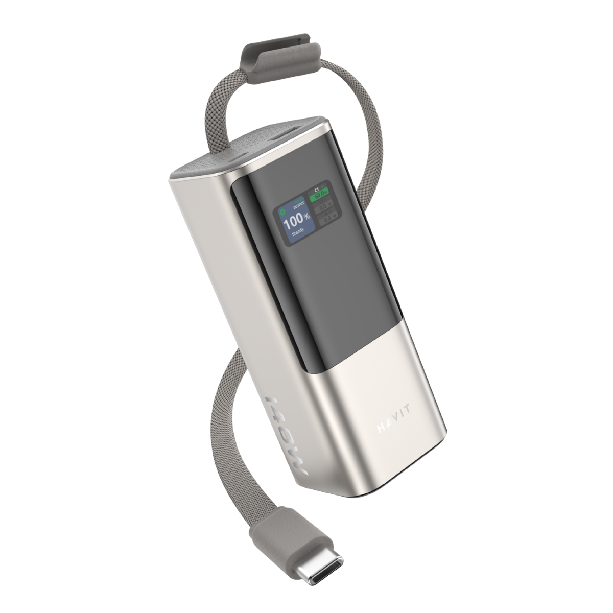 POWER BANK 148W 20000 mAh HAVIT PB38 TITANIUM BLACK