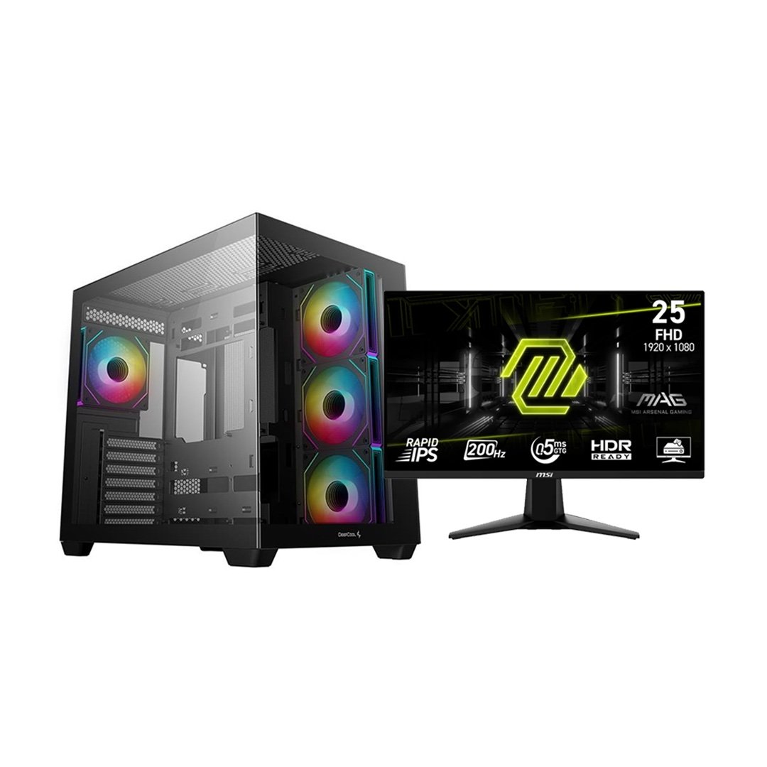 VICTORY BUNDLE 7 PC GAMING BLD AMD RYZEN 7 7800X3D GEFORCE RTX 5060 8GB 16GB DDR5 500GB M2 &amp; MONITOR MSI MAG255XF 300Hz