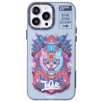 COVER PER IPHONE 13 PRO MAX YOUNGKIT CHRISTMAS TIGER GC003 GRAY