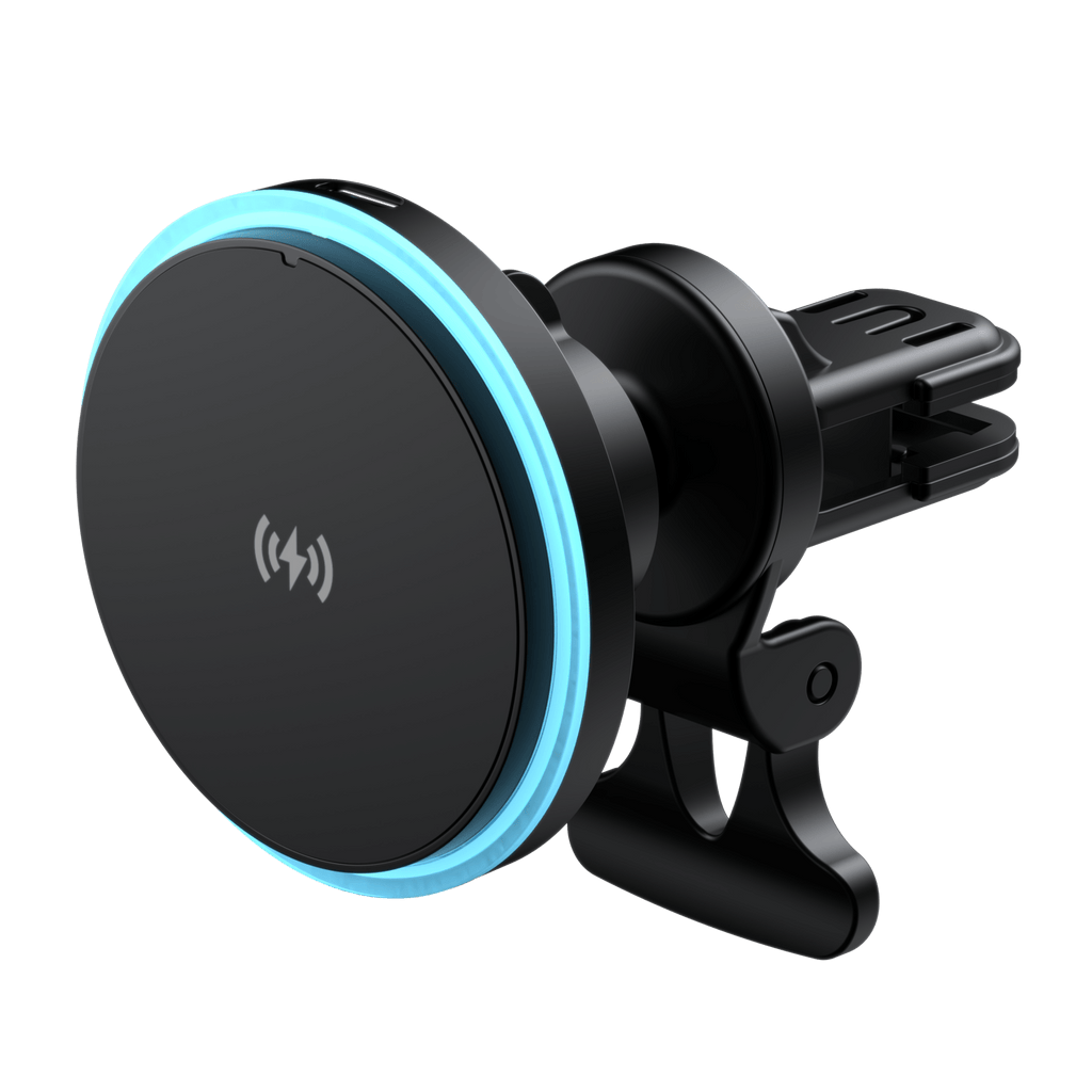 MBUSHES PER TELEFON WIRELESS 15W DHE MBAJTES MAGNETIK PER VETURE HAVIT W3032 BLACK